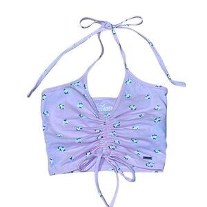 NWOT Hollister Pink Halter, Floral, XS